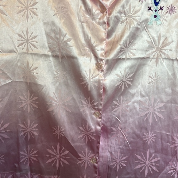 Disney Parks LIKE NEW Frozen Pink Snowflake Olaf Comfy Pajama Set 2XL - Picture 11 of 14